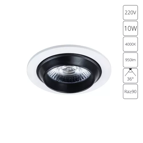 Точечный встраиваемый светильник Arte Lamp UVA A3318PL-1WH