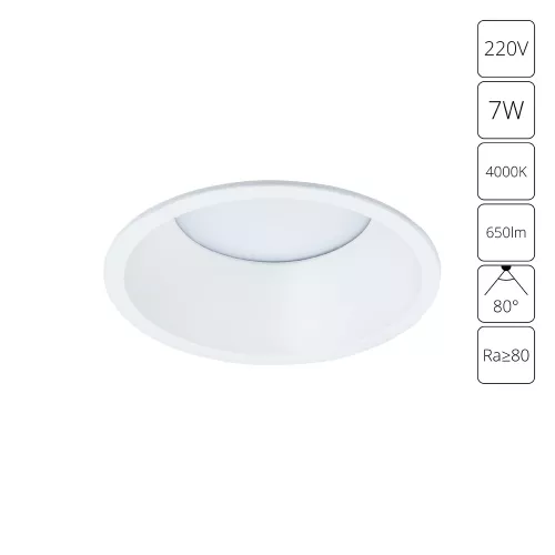 Точечный встраиваемый светильник Arte Lamp FRAME A7993PL-1WH