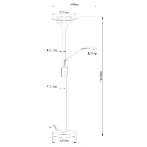 Торшер Arte Lamp DUETTO A4329PN-2SS