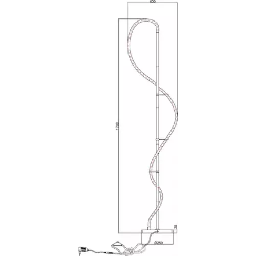 Торшер Arte Lamp KLIMT A2850PN-35BK