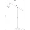 Торшер Arte Lamp BRACCIO A2054PN-1WH