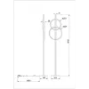 Торшер Arte Lamp FLUIDO A3913PN-24BK