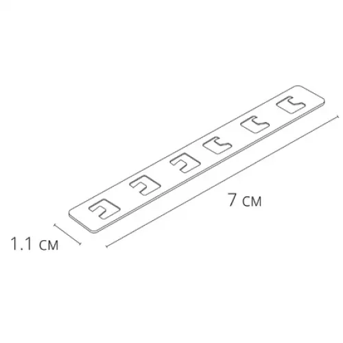 Коннектор прямой для встраиваемого магнитного шинопровода Arte Lamp LINEA-ACCESSORIES A480505