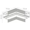 Коннектор угловой внутренний для магнитного шинопровода Arte Lamp LINEA-ACCESSORIES A480933