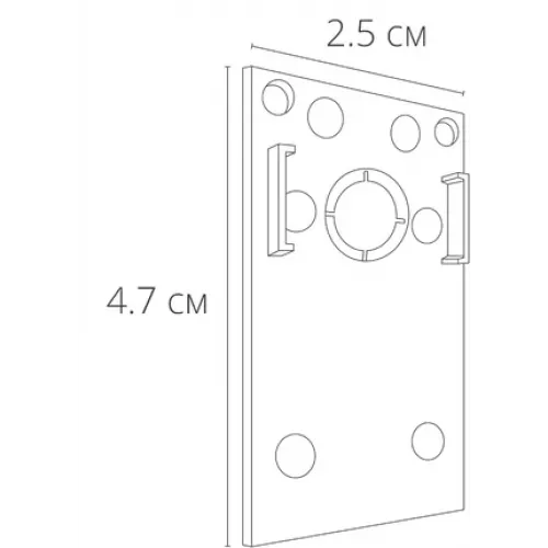 Коннектор-заглушка для магнитного шинопровода Arte Lamp LINEA-ACCESSORIES A482106