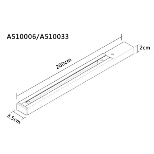 Шинопровод Arte Lamp TRACK ACCESSORIES A510033