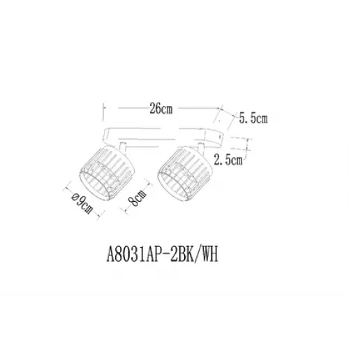Спот Arte Lamp ATRIA A8031PL-2WH