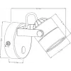 Спот Arte Lamp LENTE A1310AP-1BK