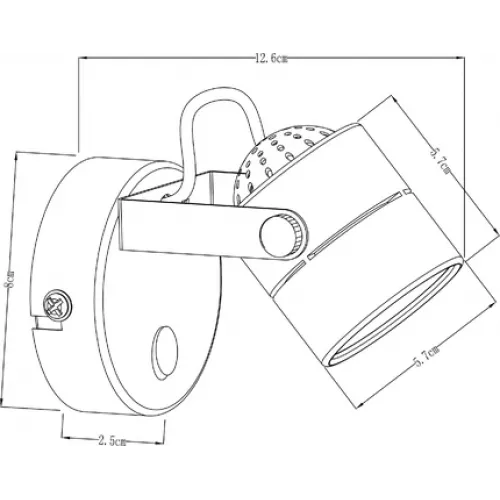 Спот Arte Lamp LENTE A1310AP-1BK