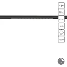 Магнитный трековый светильник Arte Lamp OPTIMA 0.1-10V A7477PL-1BK