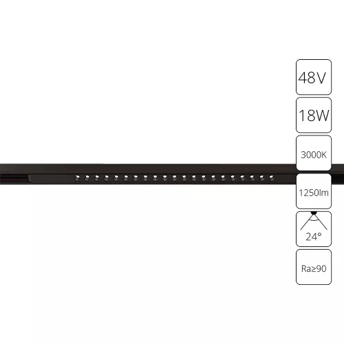 Магнитный трековый светильник Arte Lamp OPTIMA A7287PL-1BK