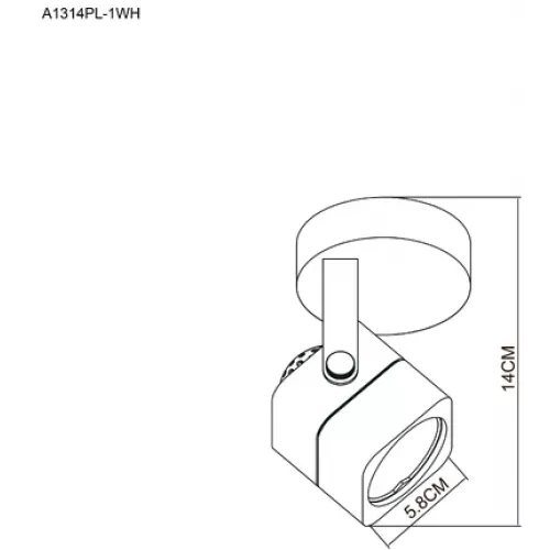 Трековый светильник Arte Lamp LENTE A1314PL-1WH