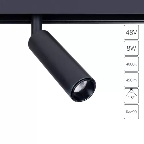 Магнитный трековый светильник Arte Lamp Linea A4630PL-1BK