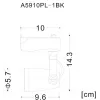 Трековый светильник Arte Lamp PICCOLO A5910PL-1BK