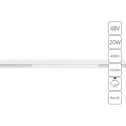 Магнитный трековый светильник Arte Lamp LINEA A4663PL-1WH