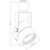 Трековый светильник Arte Lamp LENTE A1310PL-1WH