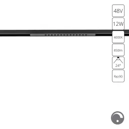 Магнитный трековый светильник Arte Lamp OPTIMA 0.1-10V A7476PL-1BK