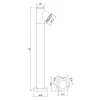 Ландшафтный светильник Arte Lamp BROOKLYN A2063PA-1BK