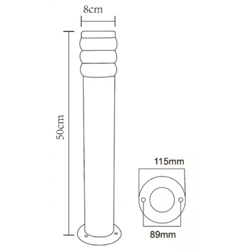 Ландшафтный светильник Arte Lamp PORTICA A8381PA-1SS