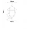 Уличный настенный светильник Arte Lamp PEGASUS A3151AL-1BN