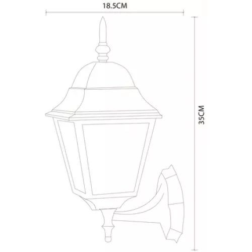 Уличный настенный светильник Arte Lamp BREMEN A1011AL-1BK