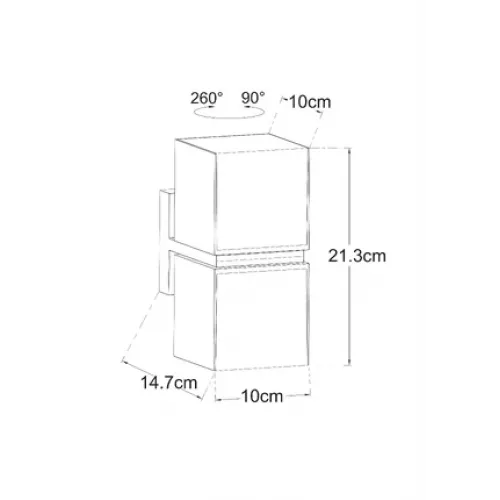 Уличный настенный светильник Arte lamp BELGRADE A5193AL-2BK