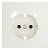 Накладка для розетки с заземлением и защитными шторками, с USB A+C, S70 (хлопок)