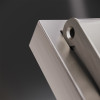 Накладка для розетки с заземлением, защитными шторками и крышкой, S70 Metal (никель)