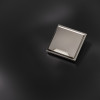 Накладка для розетки с заземлением, защитными шторками и крышкой, S70 Metal (никель)