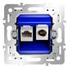 Механизм розетки TV+RJ45 кат. 6, S70