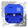Розетка встраиваемая VOLTUM S70 с заземлением и защитными шторками, 16А, с USB, A+A, (белый матовый)