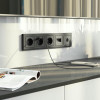 W1191164/ Накладка для двойной розетки Еthernet RJ-45 (графит матовый)