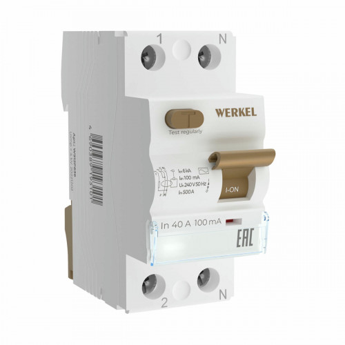 W812P404 / Устройство защитного отключения 1P+N 40 А 100 mA AC 6 kA