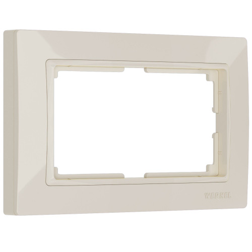 W0082003/ Рамка для двойной розетки Snabb basic (слоновая кость)