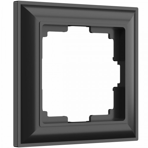 W0012208/ Рамка на 1 пост Fiore (черный матовый)
