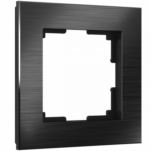 W0011708/ Рамка на 1 пост Aluminium (черный алюминий)