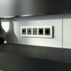 W0053511/ Рамка на 5 постов AluMax (шампань)