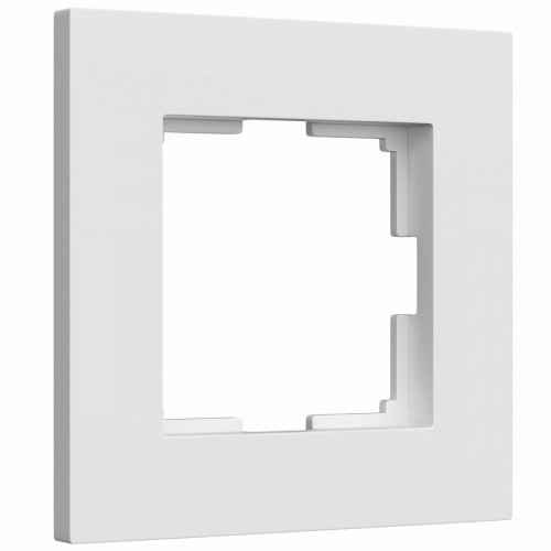 W0012961/ Рамка на 1 пост Slab (белый софт)
