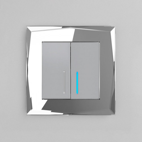 W0011220/ Рамка на 1 пост Diamant (зеркальный)