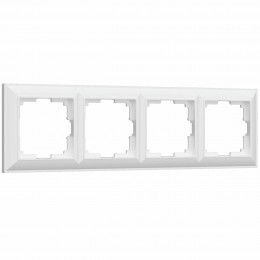W0042201/ Рамка на 4 поста Fiore (белый)