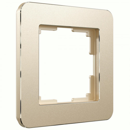 W0012611/ Рамка на 1 пост Platinum (шампань)