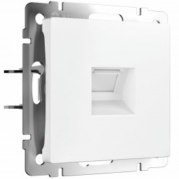W5120001/ Розетка Ethernet RJ-45 cat. 6A экранированная (белый матовый)