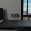 W5071704/ Розетка с заземлением, шторками и USB тип A+C Gallant (графит рифленый)