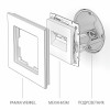 W1182208/ Розетка двойная Ethernet RJ-45 (черный матовый)