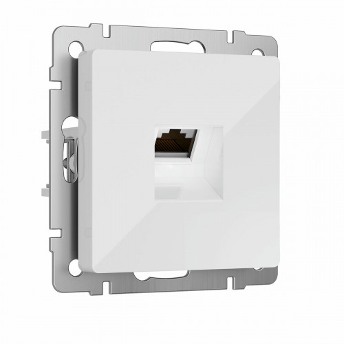 W5120101/ Розетка Ethernet RJ-45 cat. 6A экранированная (белый)