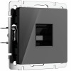 W1181048/ Розетка Ethernet RJ-45 (черный акрил)